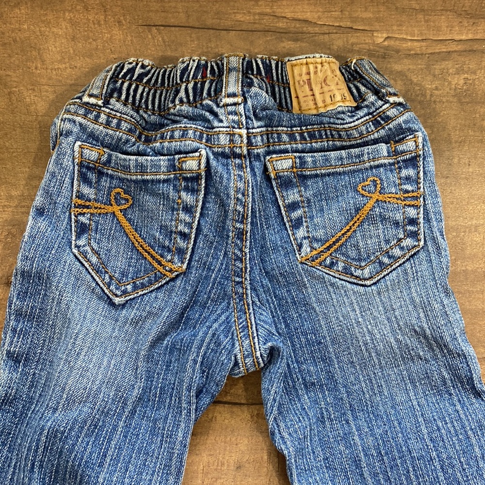 BABY GIRL RUFFLE FLARE JEANS - Picture 4 of 4